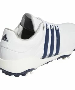 Adidas Tour360 '22 Spiked Waterproof Shoes - White/Collegiate Navy/Silver Metallic -Second Hand Clubs Sales adidas tour360 spiked shoes ftwwhtconavysilvmt 5