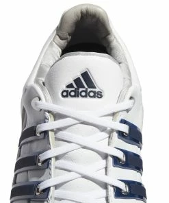 Adidas Tour360 '22 Spiked Waterproof Shoes - White/Collegiate Navy/Silver Metallic -Second Hand Clubs Sales adidas tour360 spiked shoes ftwwhtconavysilvmt 6