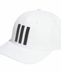 Adidas Tour 3 Stripe Cap - White/Black