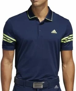 Adidas Ultimate365 Blocked Polo Shirt - Collegiate Navy/Solar Yellow