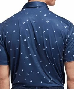 Adidas Ultimate Allover Print Polo Shirt - Crew Navy/White/Hemp 9 Adidas Ultimate Allover Print Polo Shirt - Crew Navy/White/Hemp -Second Hand Clubs Sales adidas ultimate allover print polo shirt crew navy white hemp 3