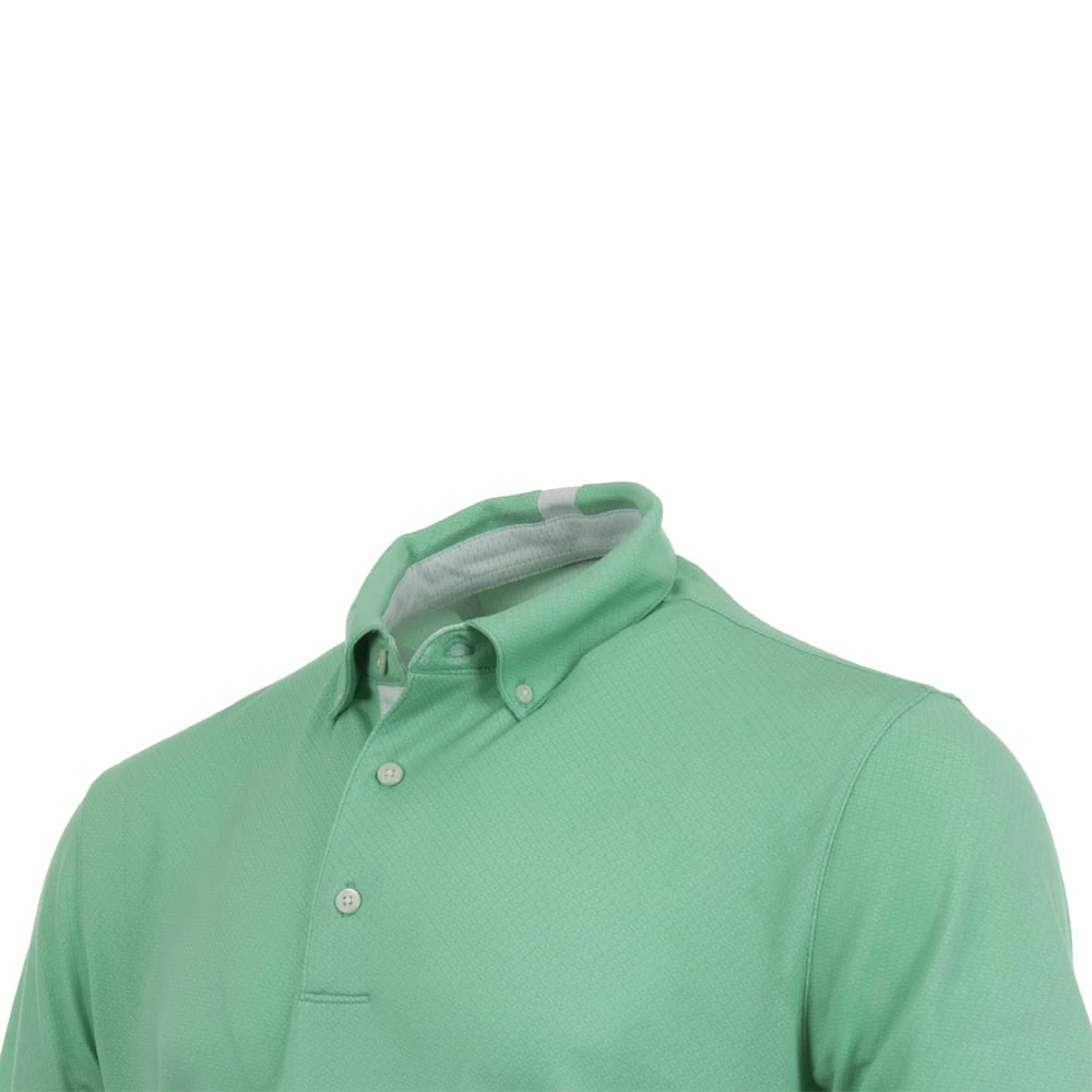 Greg Norman Weatherknit Seaside Polo Shirt - Seagreen 4 Greg Norman Weatherknit Seaside Polo Shirt - Seagreen - Image 2