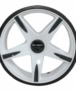 Ben Sayers Electric Golf Trolley - White/Blue -Second Hand Clubs Sales ben sayers electric golf trolley accessories wheel 1