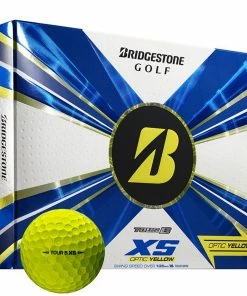 Bridgestone Tour B XS Golf Balls - Yellow - 12 Pack
