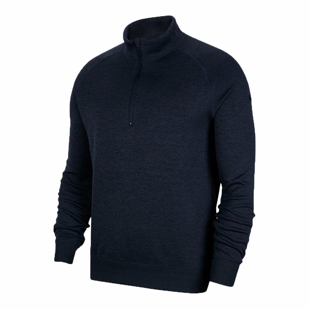 Nike Dri-Fit Player Half Zip Long Sleeve Top - Obsidian/Black 3 Nike Dri-Fit Player Half Zip Long Sleeve Top - Obsidian/Black