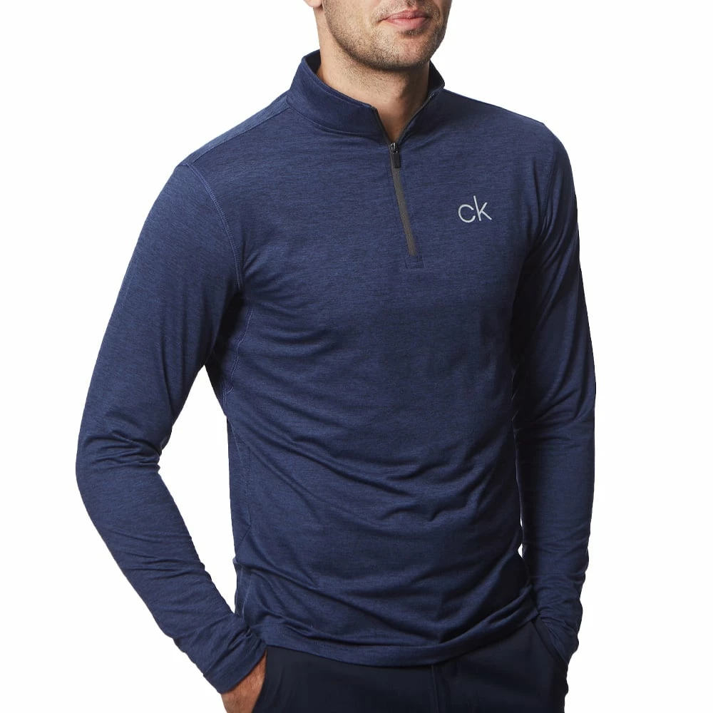 Calvin Klein Newport 1/2 Zip Pullover - Navy Marl 5 Calvin Klein Newport 1/2 Zip Pullover - Navy Marl - Image 3