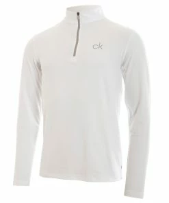 Calvin Klein Newport 1/2 Zip Pullover - White