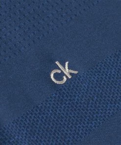 Calvin Klein Shadow Stripe Polo Shirt - Ocean Marl -Second Hand Clubs Sales c9408ocemarl8