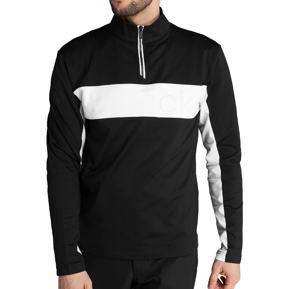 Calvin Klein Embossed Half Zip Insul-Lite Pullover - Black/White 5 Calvin Klein Embossed Half Zip Insul-Lite Pullover - Black/White - Image 3