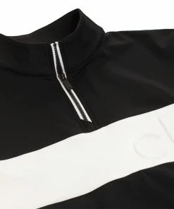 Calvin Klein Embossed Half Zip Insul-Lite Pullover - Black/White 10 Calvin Klein Embossed Half Zip Insul-Lite Pullover - Black/White -Second Hand Clubs Sales c9500blk wht7