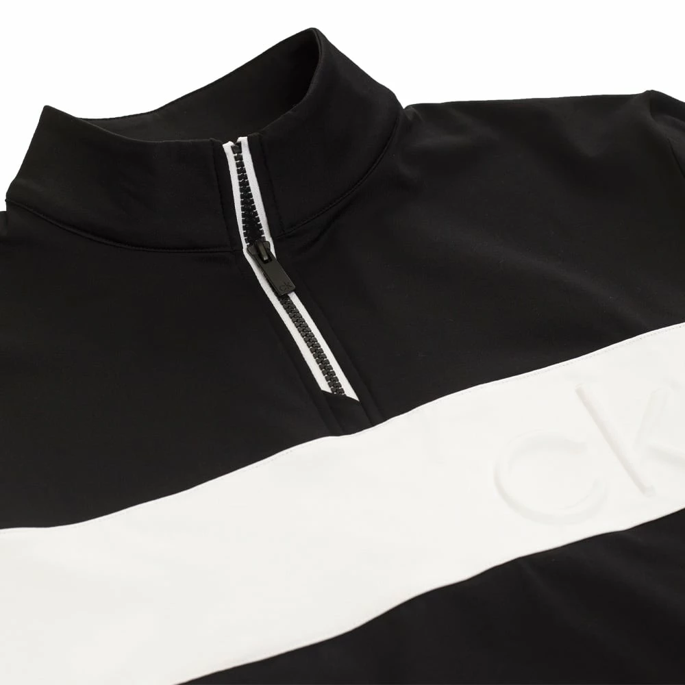 Calvin Klein Embossed Half Zip Insul-Lite Pullover - Black/White 6 Calvin Klein Embossed Half Zip Insul-Lite Pullover - Black/White - Image 4