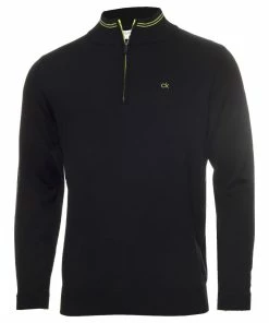 Calvin Klein Monaco Sweater - Black/Lime