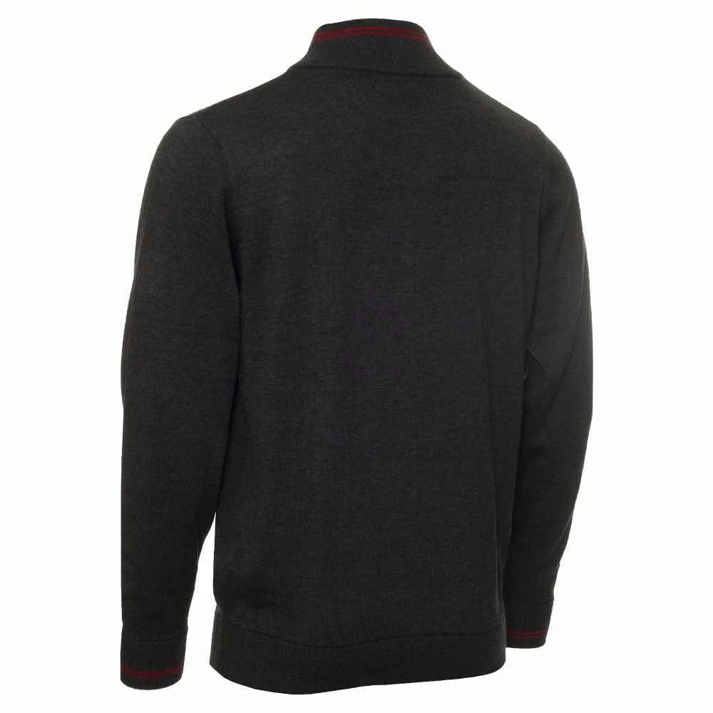Calvin Klein Monaco Sweater - Charcoal Marl/Red 4 Calvin Klein Monaco Sweater - Charcoal Marl/Red - Image 2