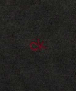 Calvin Klein Monaco Sweater - Charcoal Marl/Red 9 Calvin Klein Monaco Sweater - Charcoal Marl/Red -Second Hand Clubs Sales c9557cham red4