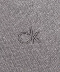 Calvin Klein Columbia Full Zip Sweater - Silver Marl -Second Hand Clubs Sales c9581silmarl4