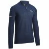 Callaway 1/4 Zip Blended Merino Pullover - Navy Blue -Second Hand Clubs Sales callaway 14 zip blended merino sweater navy blue 1