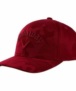 Callaway Adjustable Camo Snapback Cap - Red