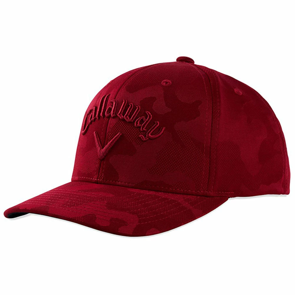 Callaway Adjustable Camo Snapback Cap - Red 3 Callaway Adjustable Camo Snapback Cap - Red