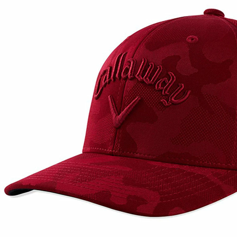 Callaway Adjustable Camo Snapback Cap - Red 6 Callaway Adjustable Camo Snapback Cap - Red - Image 4