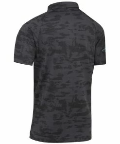 Callaway Digital Camo Jacquard Polo Shirt - Black Heather -Second Hand Clubs Sales callaway digital camo jacquard polo black heather 2