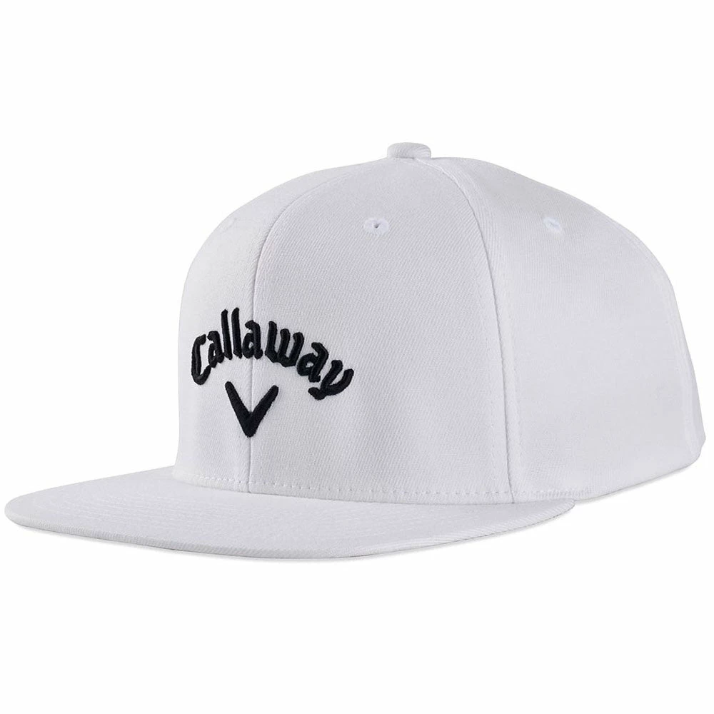 Callaway Flat Bill Cap - White 3 Callaway Flat Bill Cap - White