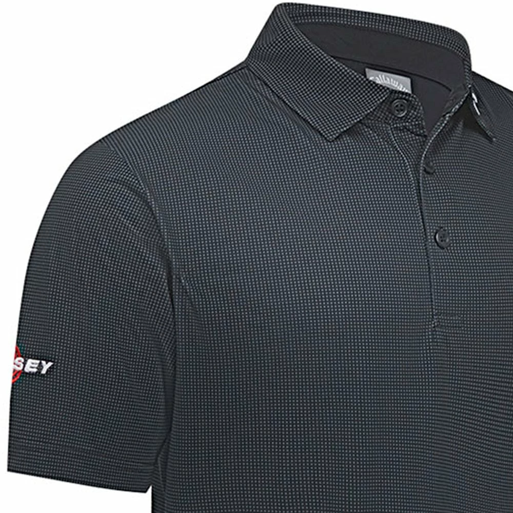 Callaway Gingham Print Polo Shirt - Caviar 7 Callaway Gingham Print Polo Shirt - Caviar - Image 5