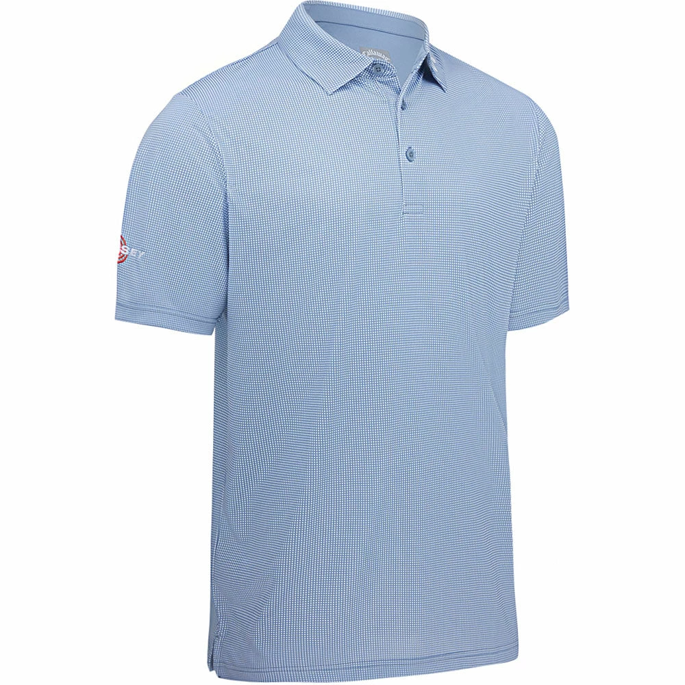 Callaway Gingham Print Polo Shirt - Infinity 3 Callaway Gingham Print Polo Shirt - Infinity