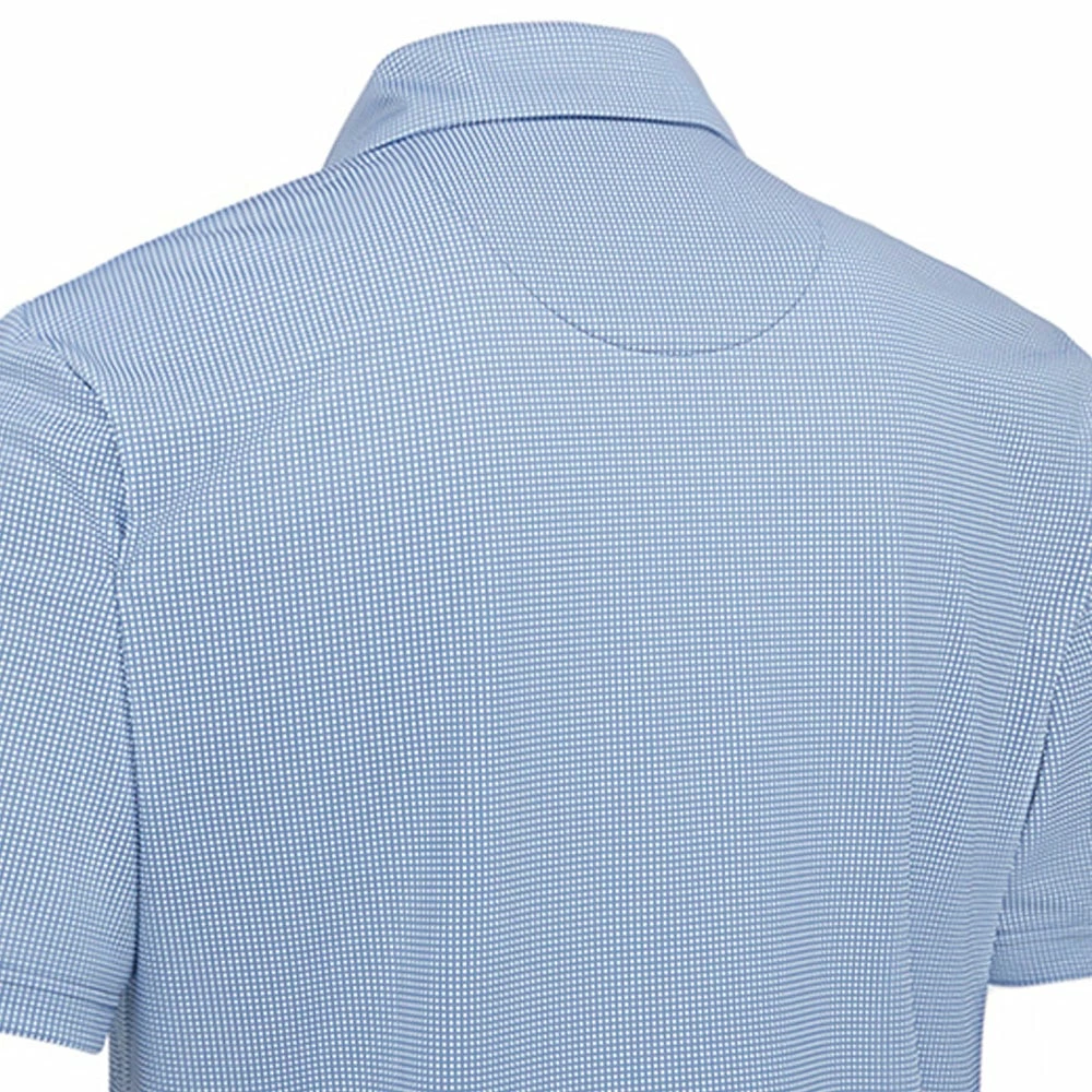 Callaway Gingham Print Polo Shirt - Infinity 6 Callaway Gingham Print Polo Shirt - Infinity - Image 4