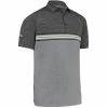 Callaway Heather Chest Stripe Polo Shirt - Caviar Heather -Second Hand Clubs Sales callaway heather chest stripe polo shirt caviar heather 1
