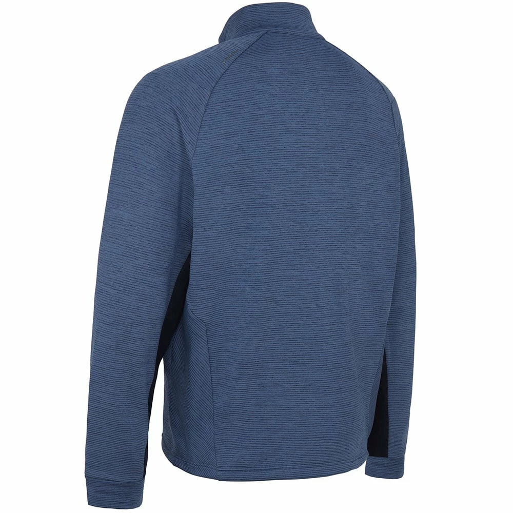Callaway Heather Eco Stripe Fleece - Dark Navy Heather 4 Callaway Heather Eco Stripe Fleece - Dark Navy Heather - Image 2