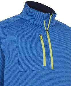 Callaway Heather Eco Stripe Fleece - Mazarine Blue Heather -Second Hand Clubs Sales callaway heather eco stripe fleece mazarine blue heather 3