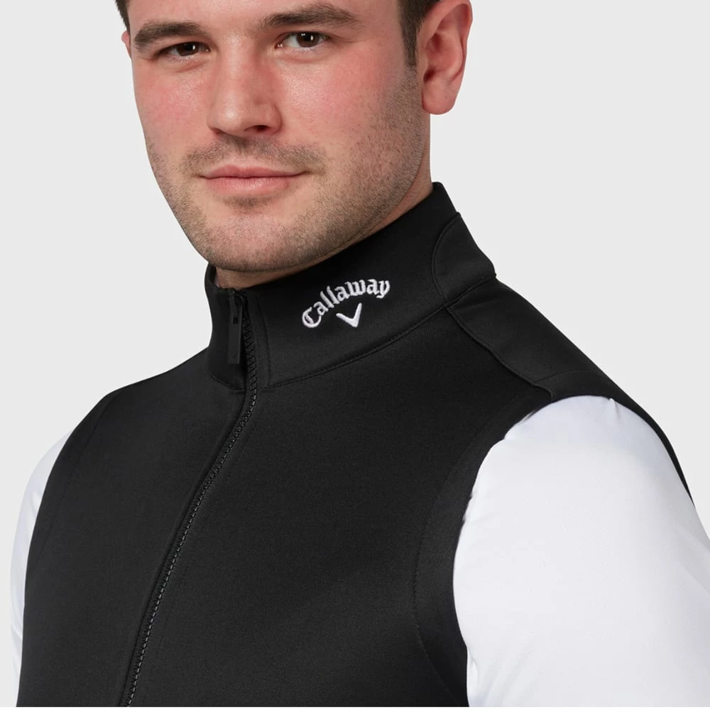 Callaway Chev Textured Gilet - Caviar 5 Callaway Chev Textured Gilet - Caviar - Image 3