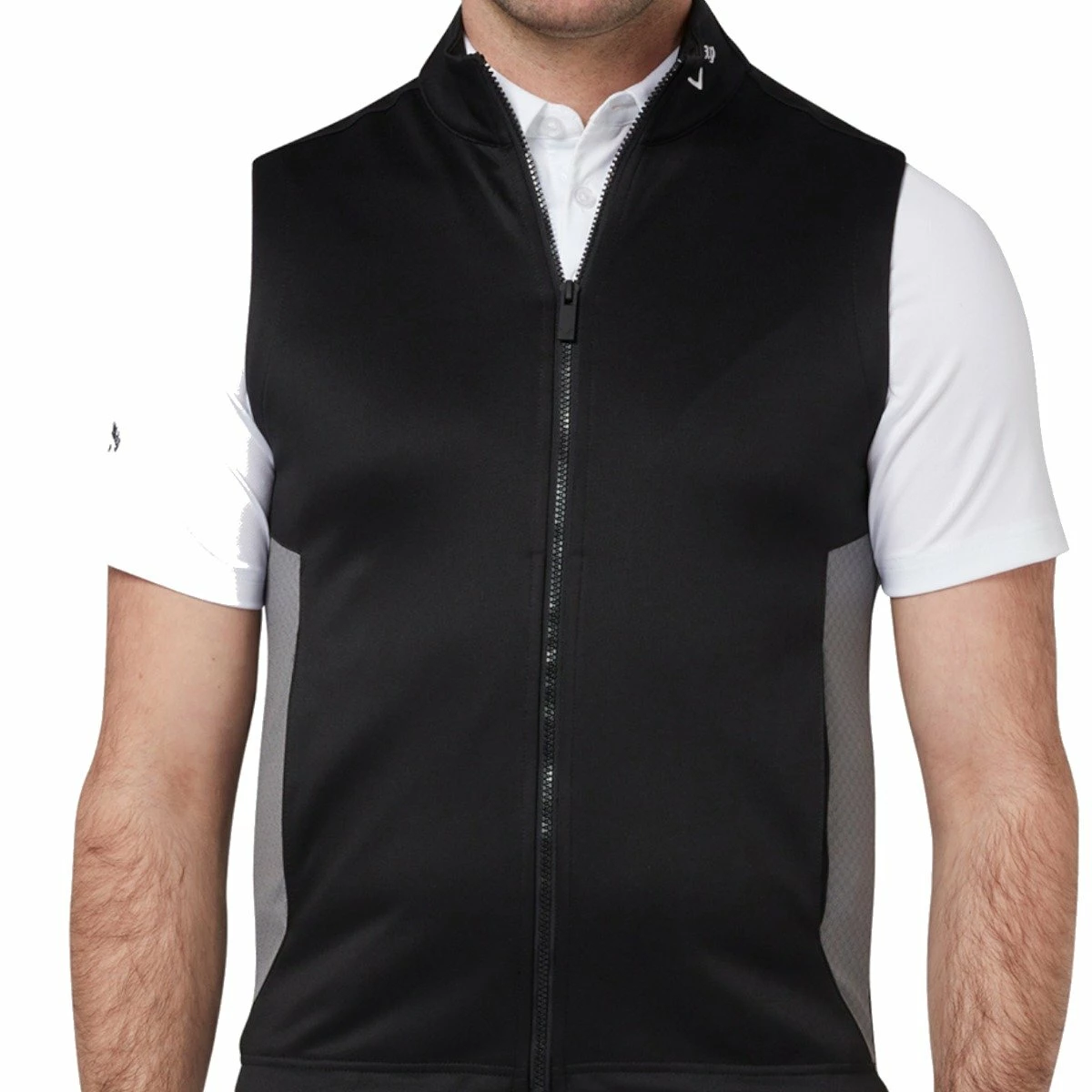 Callaway Chev Textured Gilet - Caviar 6 Callaway Chev Textured Gilet - Caviar - Image 4