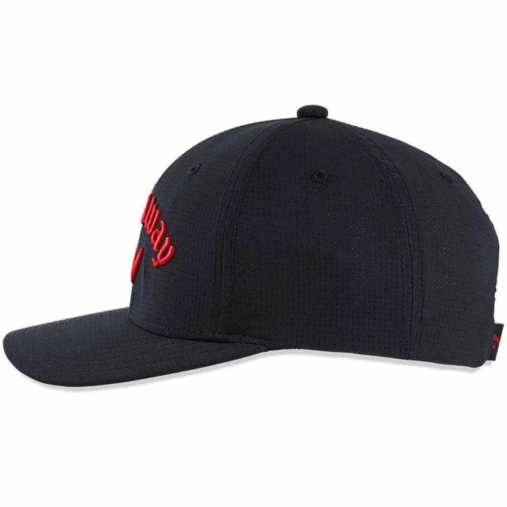 Callaway Junior Tour Cap - Black/Fire Red 6 Callaway Junior Tour Cap - Black/Fire Red - Image 4