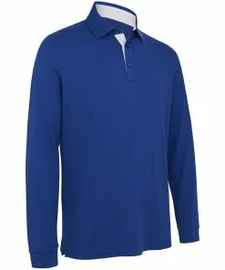 Callaway Long Sleeve Performance Polo Shirt - Mazarine Blue