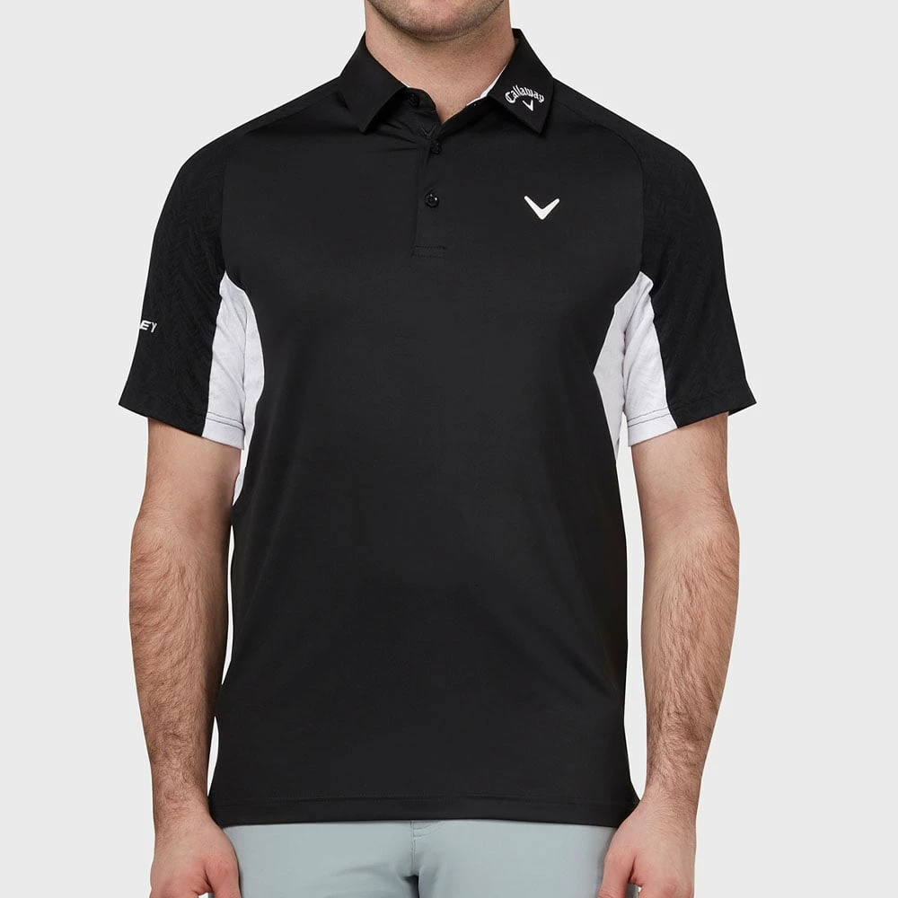 Callaway Odyssey Blocked Polo Shirt - Caviar 5 Callaway Odyssey Blocked Polo Shirt - Caviar - Image 3