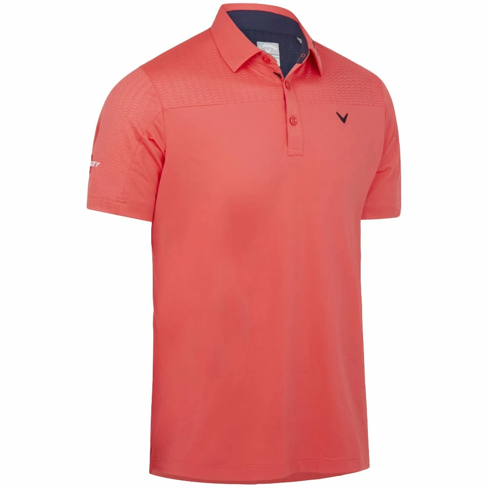 Callaway Odyssey Ventilated Polo Shirt - Teaberry 3 Callaway Odyssey Ventilated Polo Shirt - Teaberry