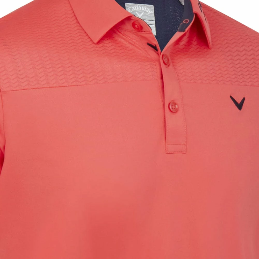Callaway Odyssey Ventilated Polo Shirt - Teaberry 7 Callaway Odyssey Ventilated Polo Shirt - Teaberry - Image 5