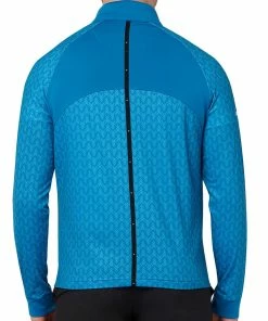 Callaway 1/4 Zip Odyssey Blocked Pullover - Vallarta Blue -Second Hand Clubs Sales callaway quarter zip odyssey blocked pullover vallarta blue 5