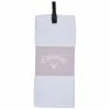 Callaway Trifold Towel - Mauve/White