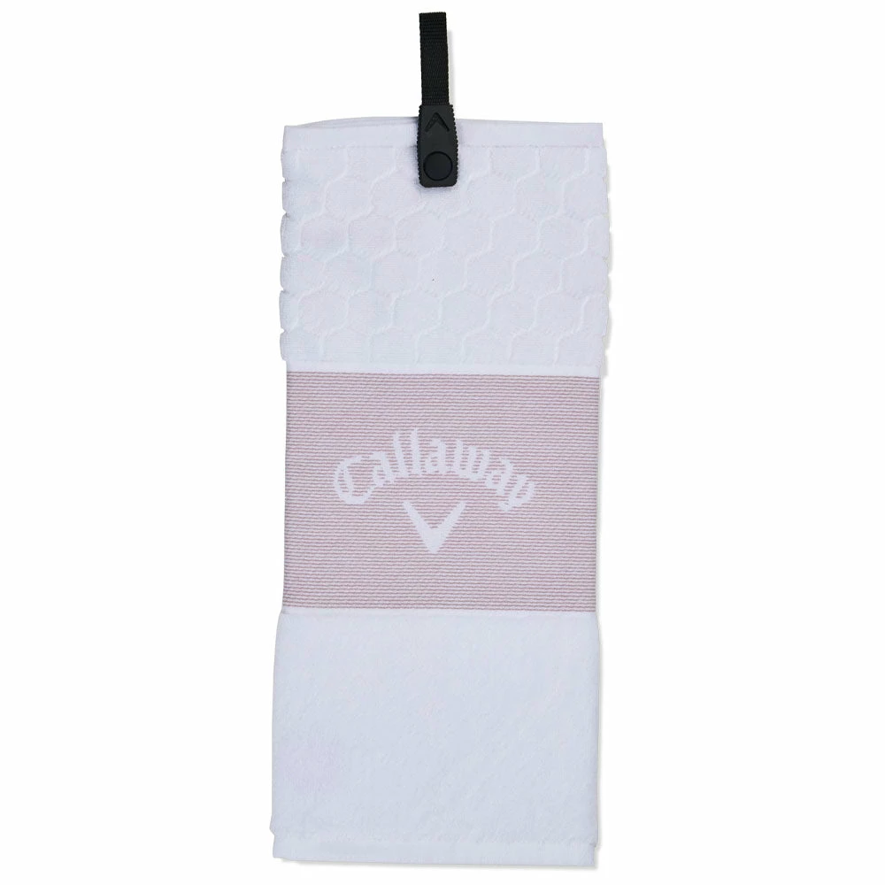 Callaway Trifold Towel - Mauve/White 3 Callaway Trifold Towel - Mauve/White