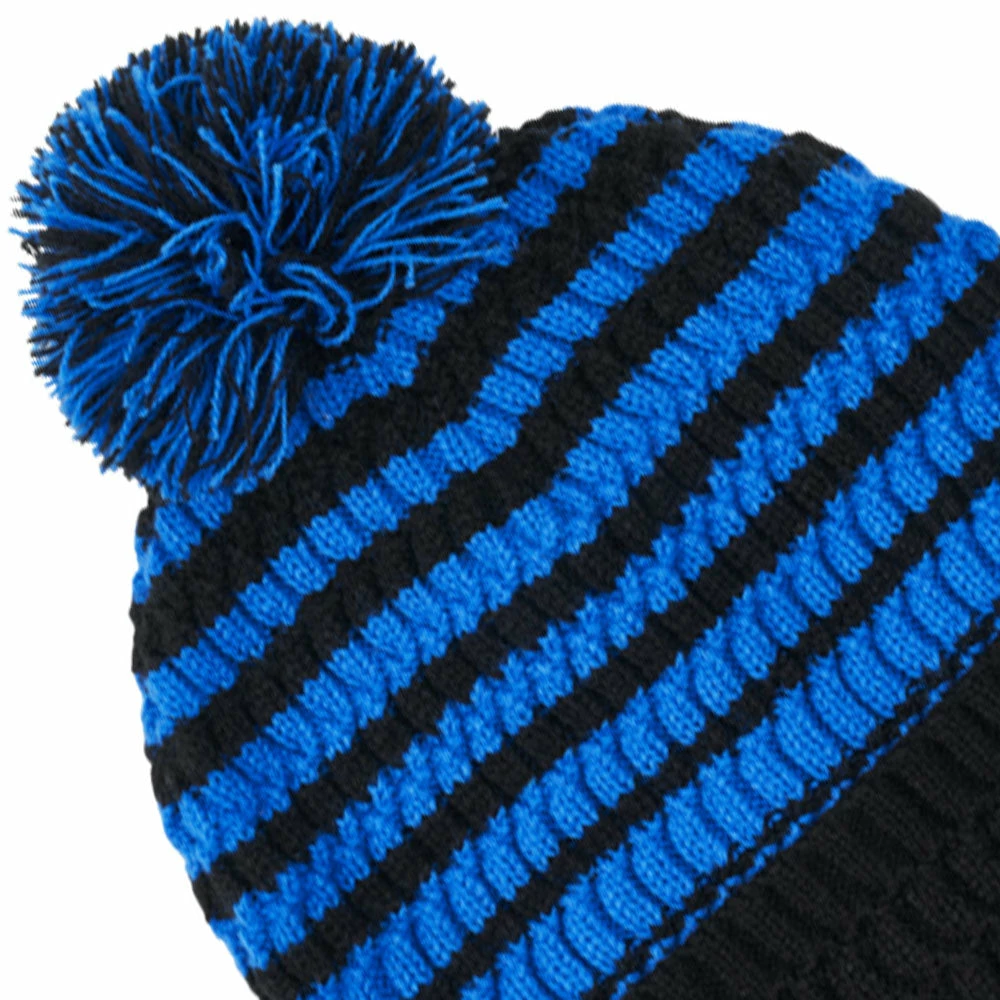Callaway Winter Pom Pom Beanie Hat - Black/Royal 5 Callaway Winter Pom Pom Beanie Hat - Black/Royal - Image 3