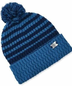 Callaway Winter Pom Pom Beanie Hat - Blue/Navy