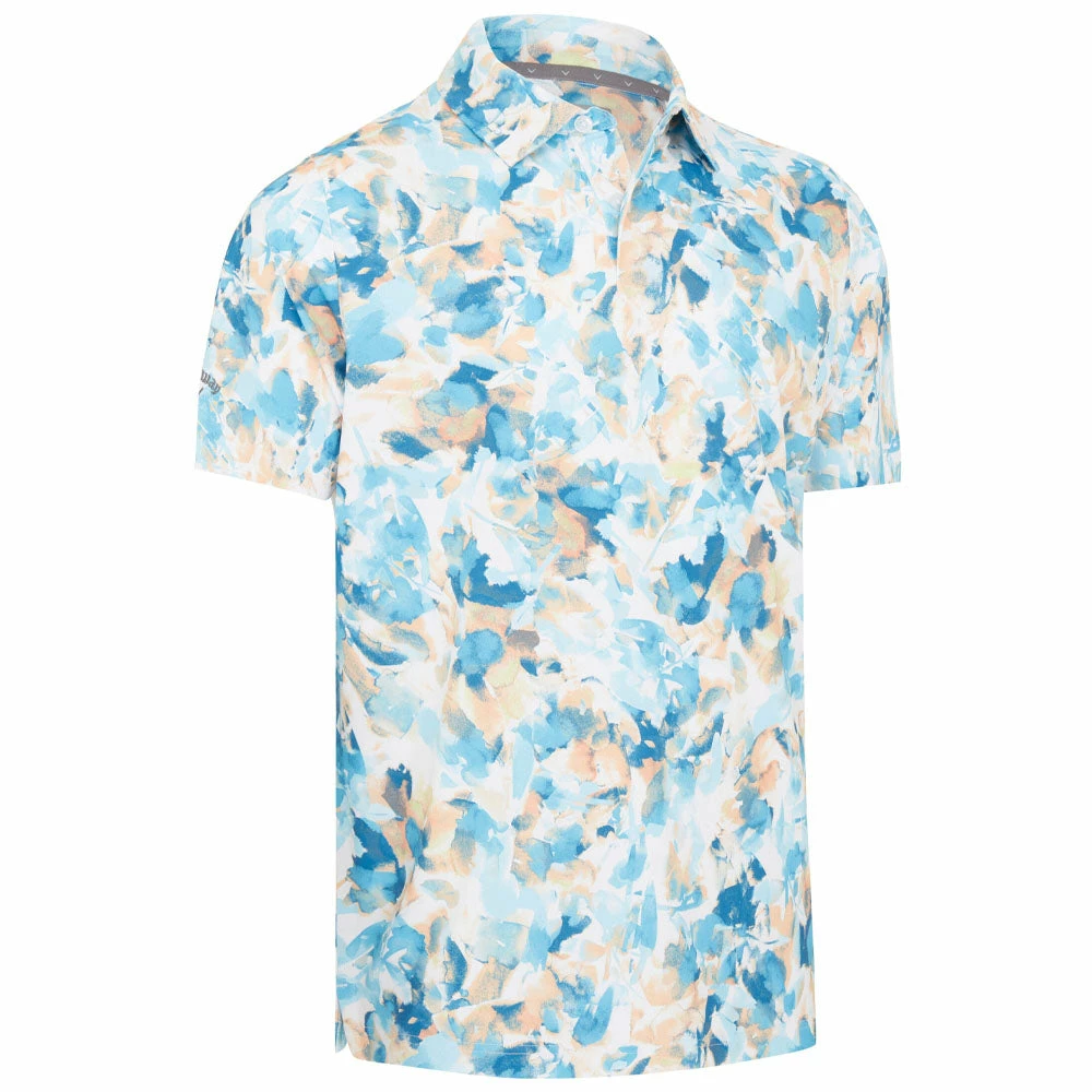 Callaway X-Ray Floral Print Polo Shirt - Bright White 3 Callaway X-Ray Floral Print Polo Shirt - Bright White