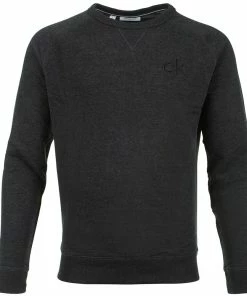 Calvin Klein Columbia Crew Neck Sweater - Charcoal Marl
