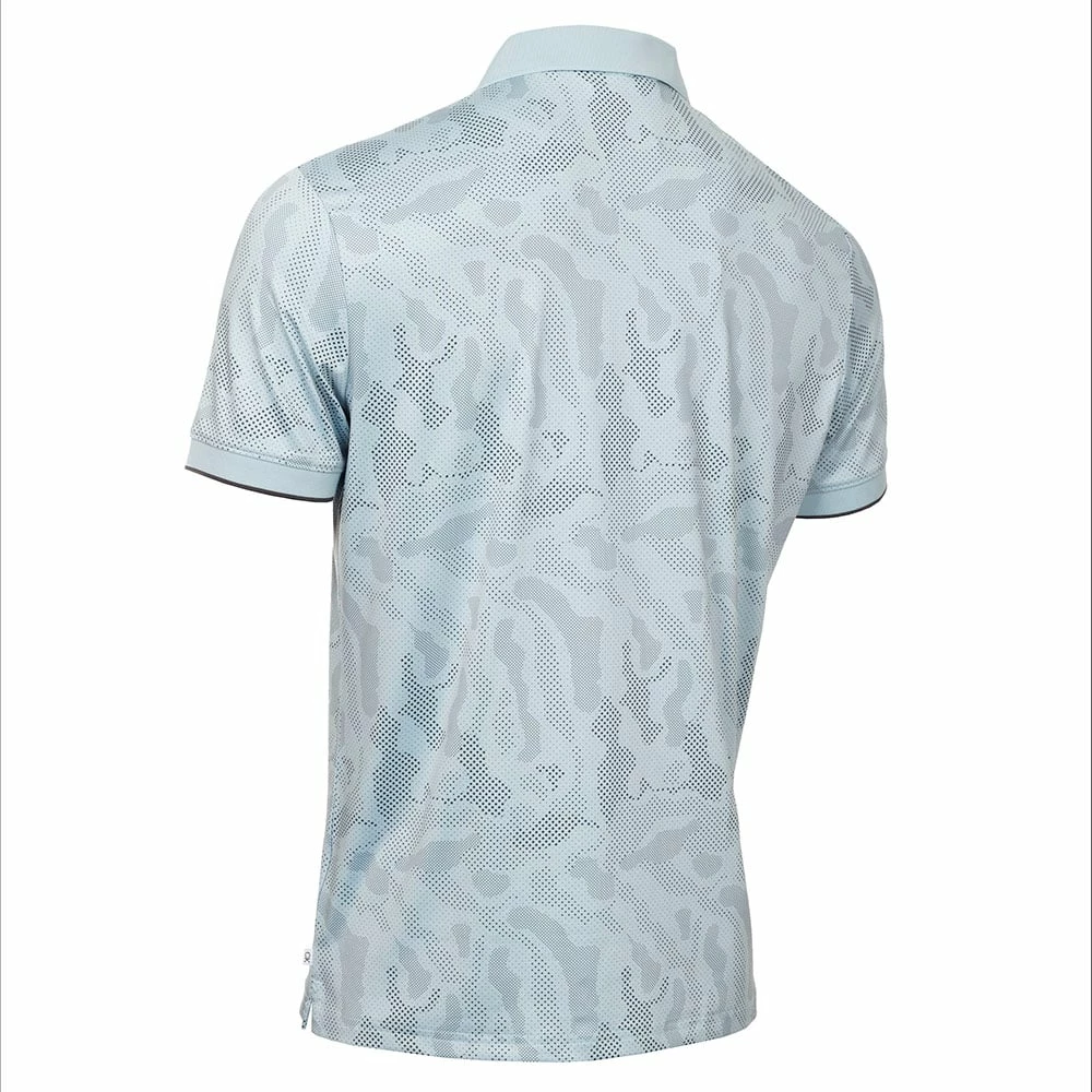 Calvin Klein Course Print Polo Shirt - Artic Ice 4 Calvin Klein Course Print Polo Shirt - Artic Ice - Image 2