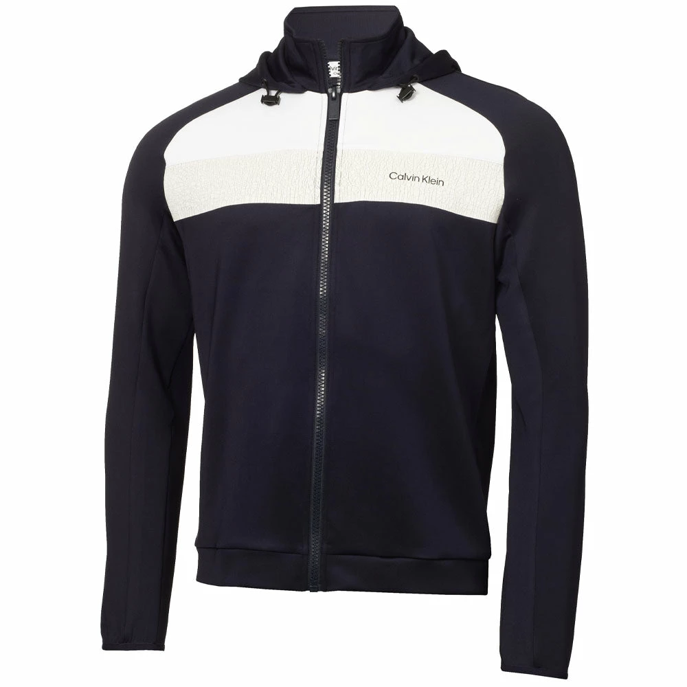 Calvin Klein Fracture Hooded Full Zip Jacket - Navy 3 Calvin Klein Fracture Hooded Full Zip Jacket - Navy