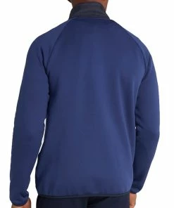 Calvin Klein Gravity Hybrid 1/4 Zip Sweater - Ink -Second Hand Clubs Sales calvin klein gravity hybrid 14 zip sweater ink 3