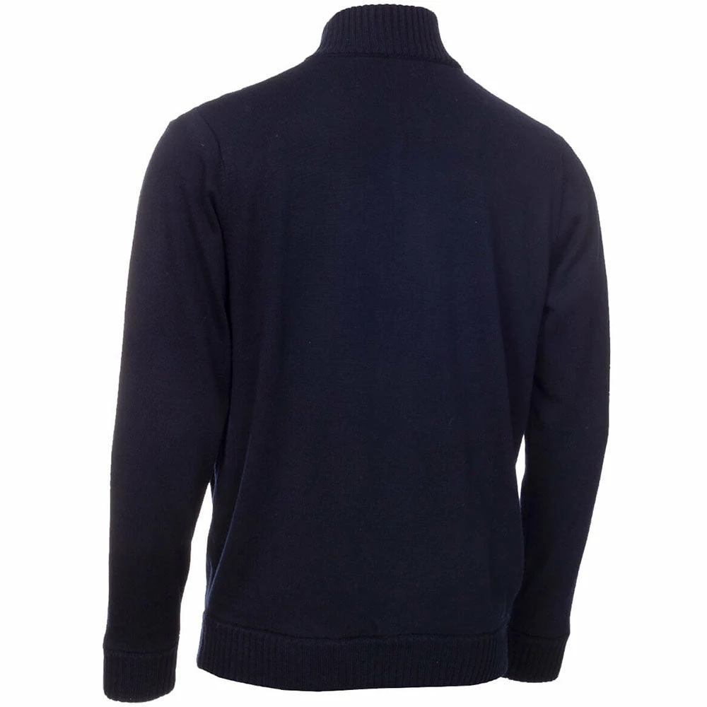 Calvin Klein Magnet 1/2 Zip Lined Sweater - Navy/Blaze 4 Calvin Klein Magnet 1/2 Zip Lined Sweater - Navy/Blaze - Image 2