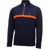 Calvin Klein Magnet 1/2 Zip Lined Sweater - Navy/Blaze -Second Hand Clubs Sales calvin klein magnet 12 zip lined sweater navy blaze 2